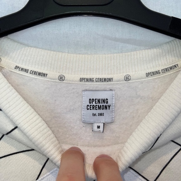 Opening Ceremony Multi Remix Hand Geometric Embroidered Crewneck - 80% OFF SALE! - Picture 4 of 7